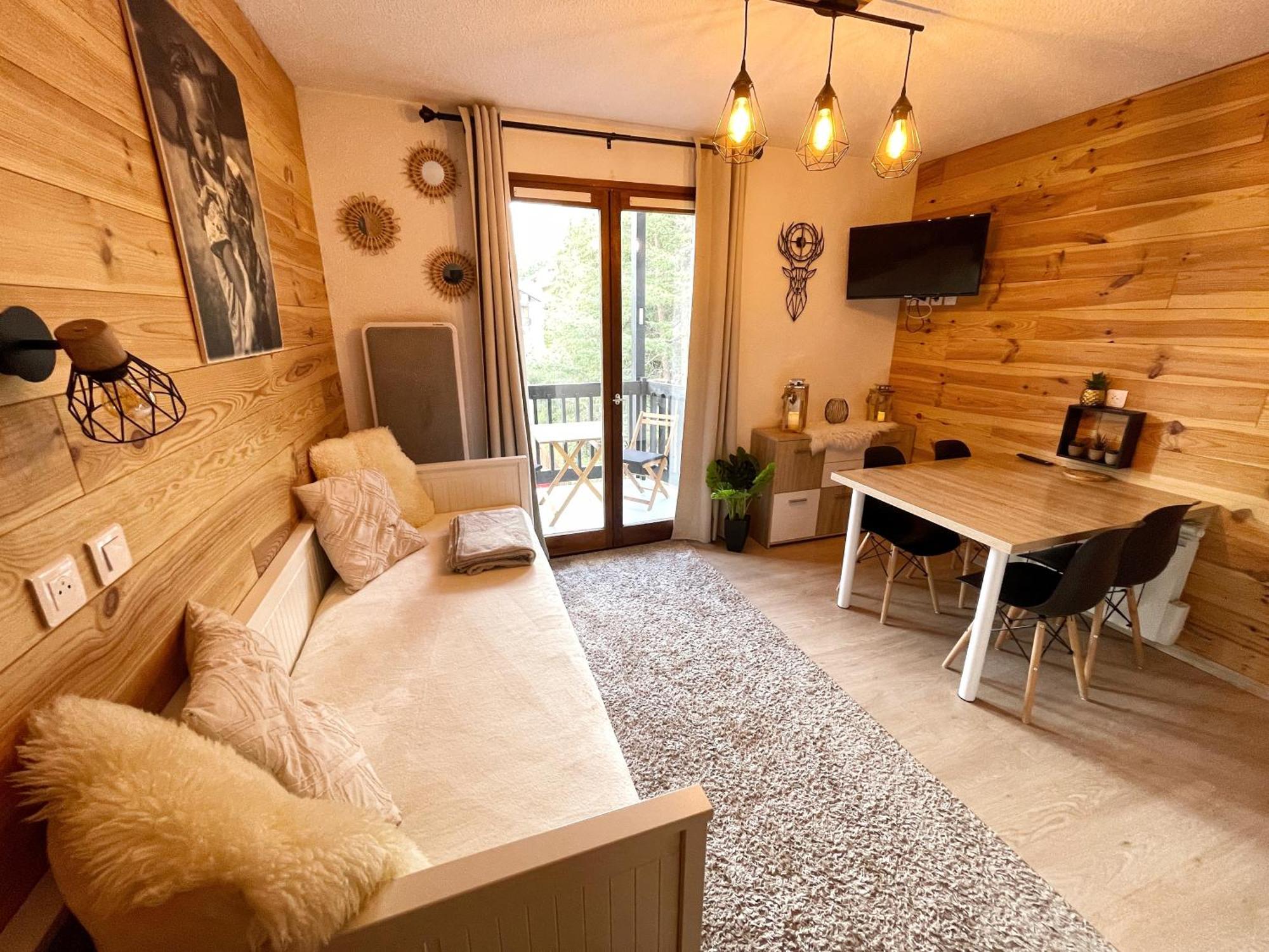 Chalereux Studio A La Montagne Auron Exterior foto