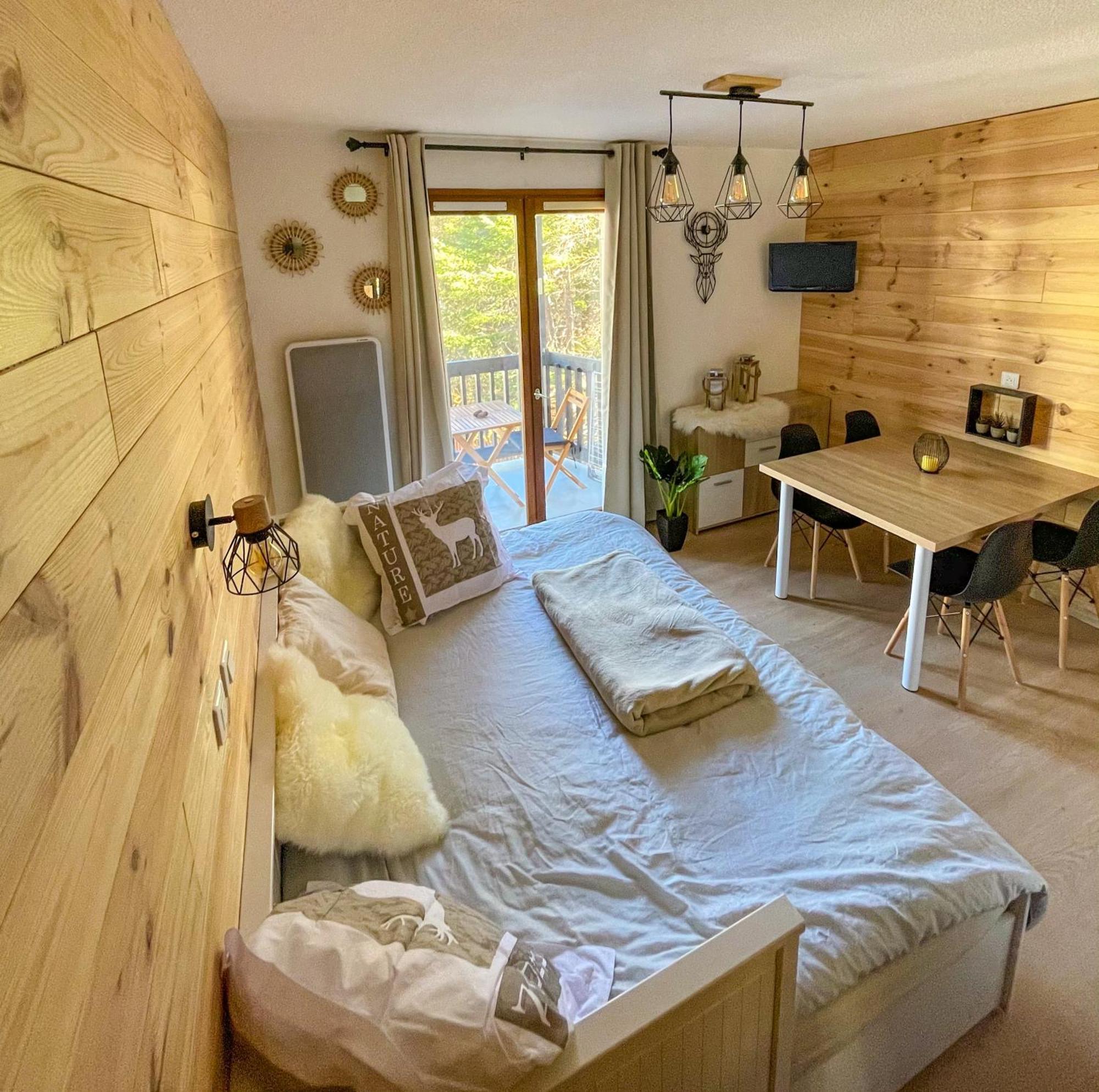 Chalereux Studio A La Montagne Auron Exterior foto